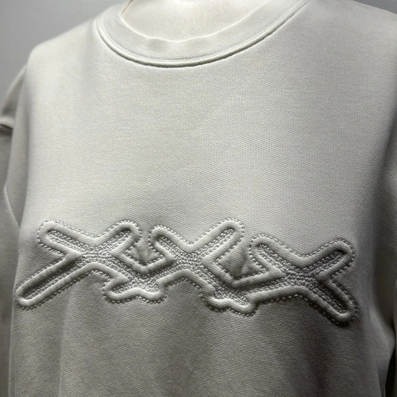 Ermenegildo Zegna Couture Sweatshirt Long Sleeve Crewneck XXX White Men's Small - Picture 6 of 9
